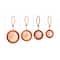 Hello Honey® Hammered Stainless Steel Scoops with Leather Tie Set